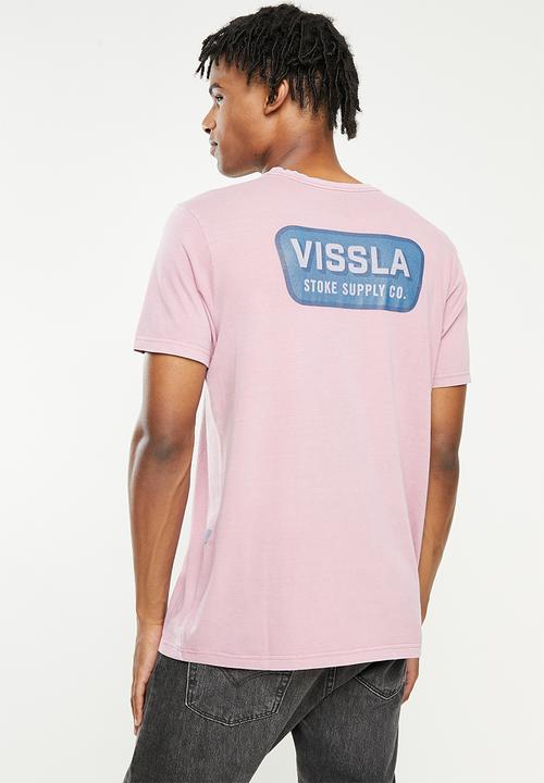 Vissla  - Supply co. pigment short sleeve pocket tee - dusty lilac