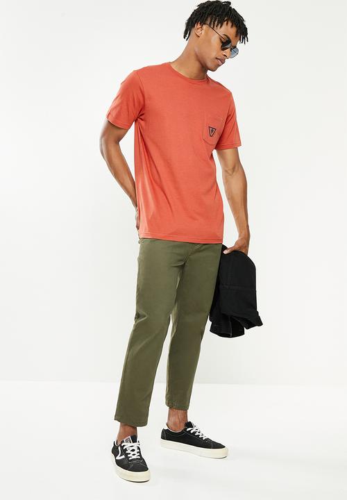Vissla  - Established pocket tee - rust