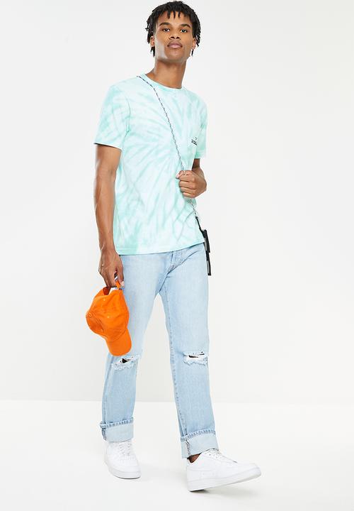 Vissla  - Easy beaks tie dye pocket tee - pacific blue