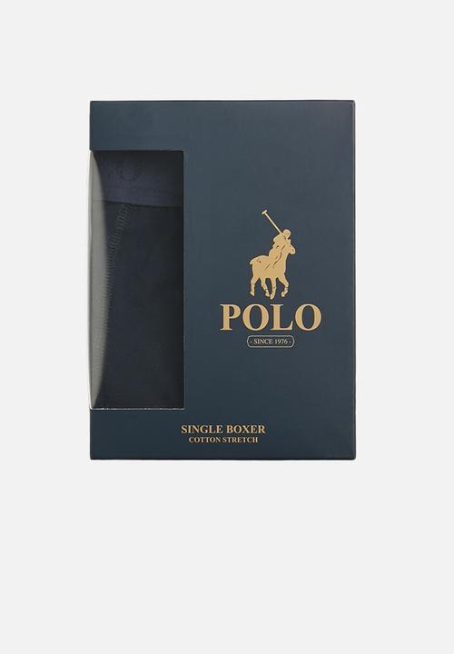 POLO - Men plain knit boxer - navy