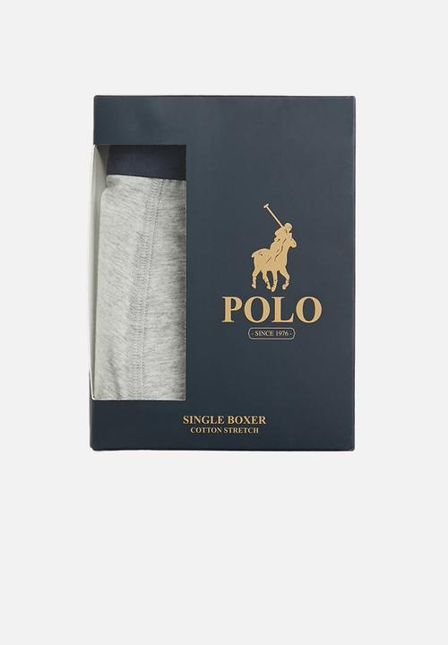 POLO - Men plain knit boxer - grey