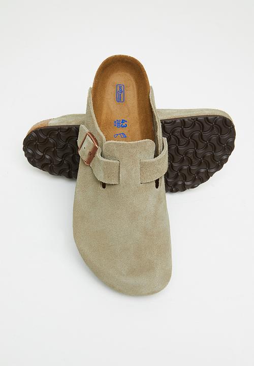 Birkenstock - Boston suede soft footbed - taupe
