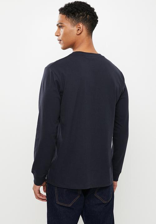 Superdry. - Superdry code logo che long sleeve top - deep navy