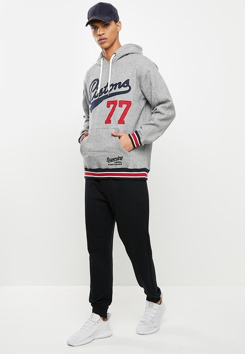Superdry. - Collegiate hood - grey