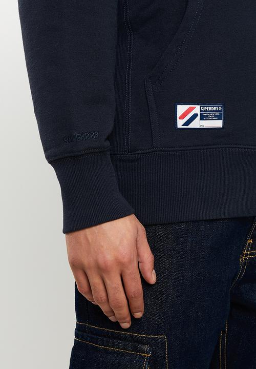 Superdry. - Superdry code logo che hood - deep navy