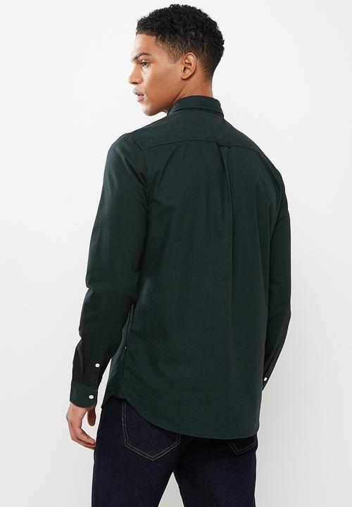 Superdry. - Studios uni oxford shirt - jungle green