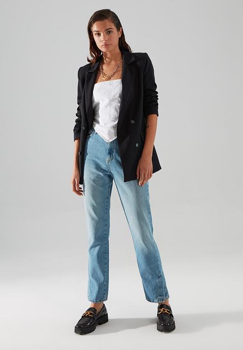 Trendyol - Button detailed blazer jacket - anthracite