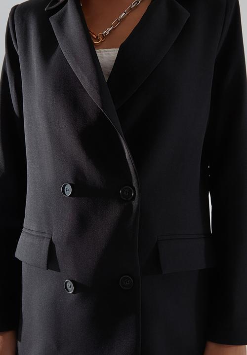 Trendyol - Button detailed blazer jacket - anthracite