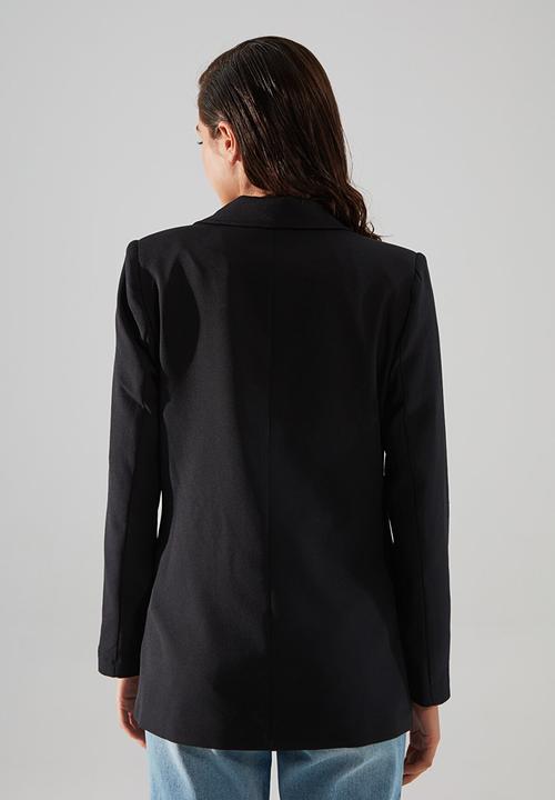 Trendyol - Button detailed blazer jacket - anthracite