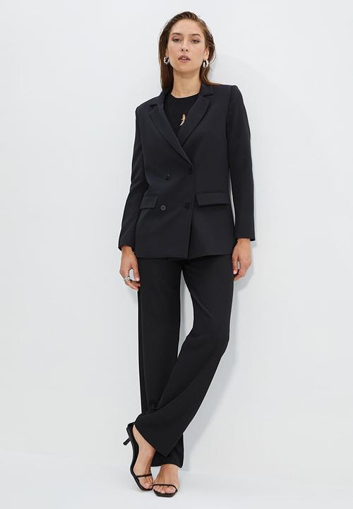 Trendyol - Button detailed blazer jacket - anthracite