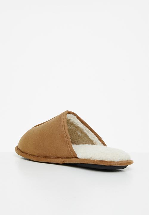 Hush Puppies - Martin microfibre slipper - tan