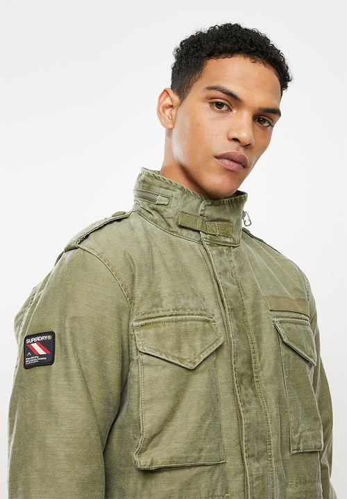 Superdry. - M65 borg lined jacket - vintage khaki