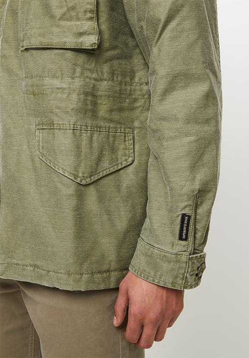 Superdry. - M65 borg lined jacket - vintage khaki