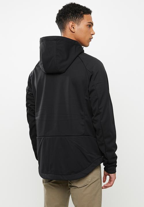 Superdry. - Mountain hybrid zip hood - black