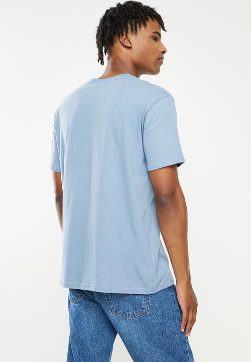 Quiksilver - Corp logo short sleeve tee - fadded denim