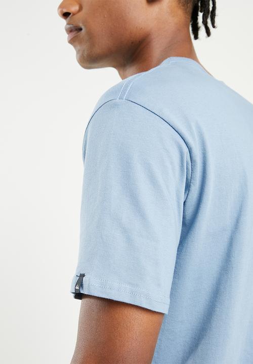 Quiksilver - Corp logo short sleeve tee - fadded denim