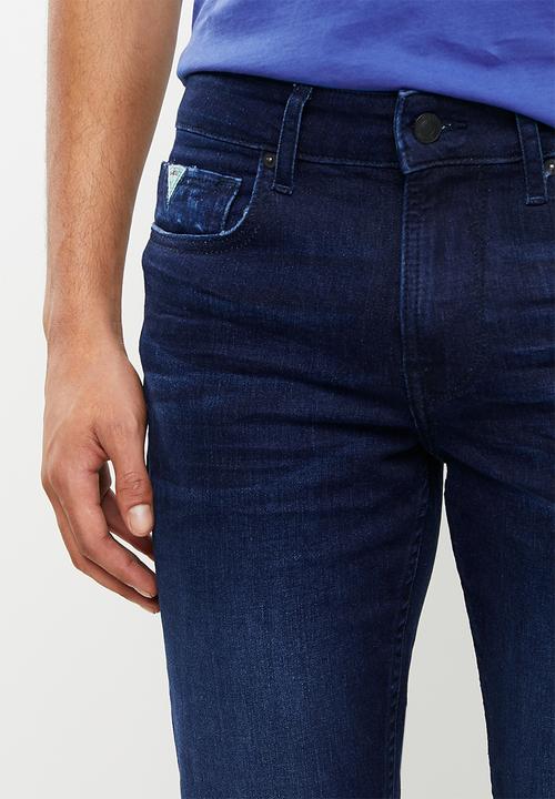 GUESS - Ringer slim fit tapered jeans - dark wash