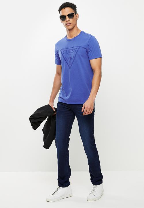 GUESS - Ringer slim fit tapered jeans - dark wash