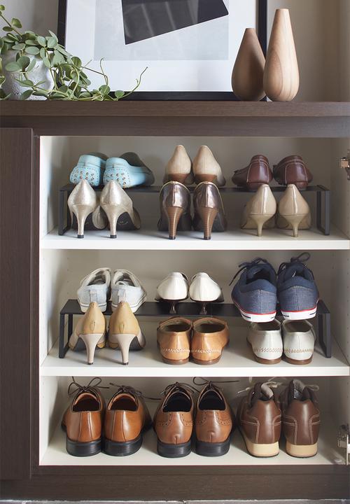 Yamazaki - Frame shoe rack - black