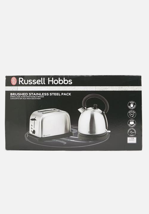 Russell Hobbs - Kettle & 2 slice toaster set - stainless steel