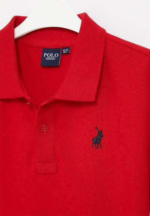 POLO - Boys classic short sleeve golfer - red