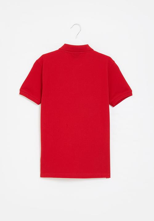 POLO - Boys classic short sleeve golfer - red