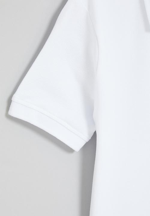 POLO - Boys classic short sleeve golfer - white