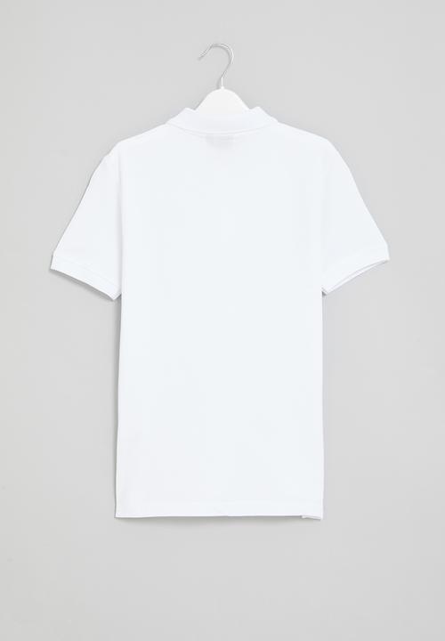 POLO - Boys classic short sleeve golfer - white