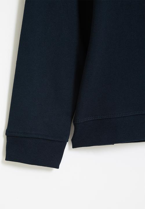 POLO - Boys classic crew neck sweater - navy