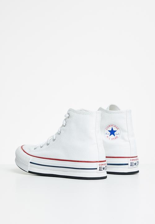 Converse - Chuck taylor all star eva lift canvas platform hi - white/garnet/navy