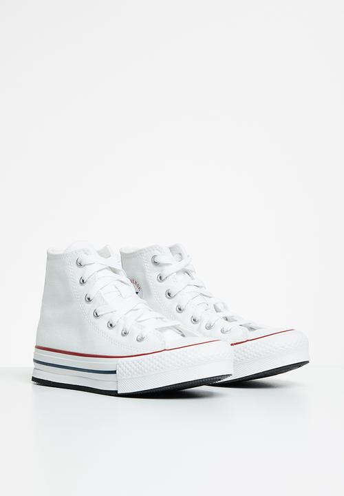 Converse - Chuck taylor all star eva lift canvas platform hi - white/garnet/navy