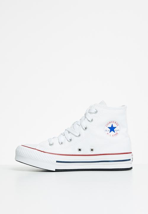 Converse - Chuck taylor all star eva lift canvas platform hi - white/garnet/navy