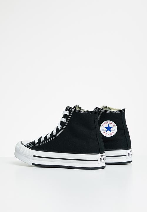 Converse - Chuck taylor all star eva lift canvas platform hi - black/white/black