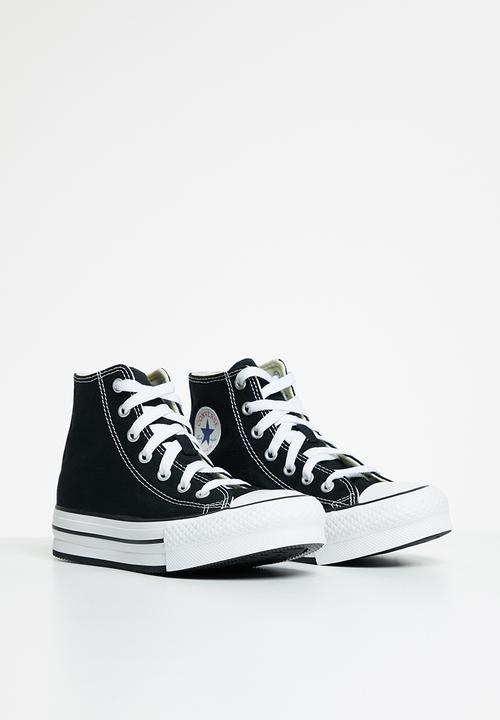 Converse - Chuck taylor all star eva lift canvas platform hi - black/white/black