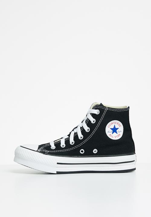 Converse - Chuck taylor all star eva lift canvas platform hi - black/white/black