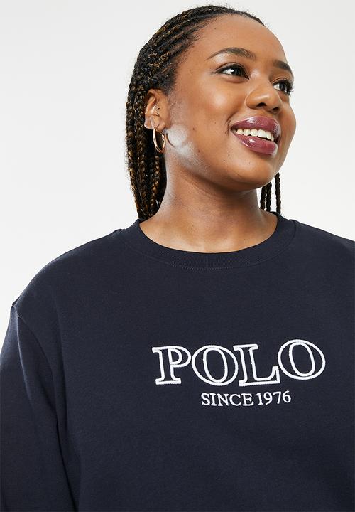 POLO - Plus wmn logo sweater - navy