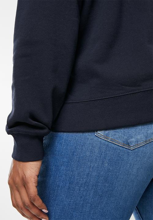 POLO - Plus wmn logo sweater - navy
