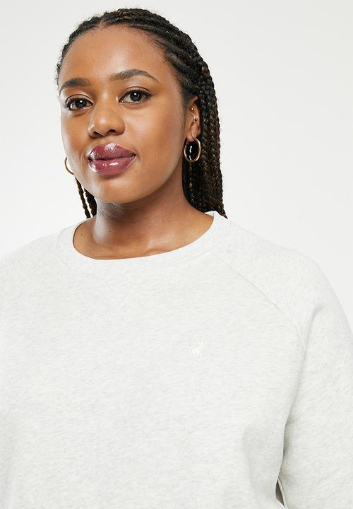 POLO - Plus wmn raglan track top - stone