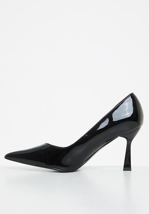 Plum - June court heel - black
