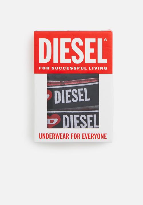 Diesel  - Umbx-damien three pack boxers - red/grey/black