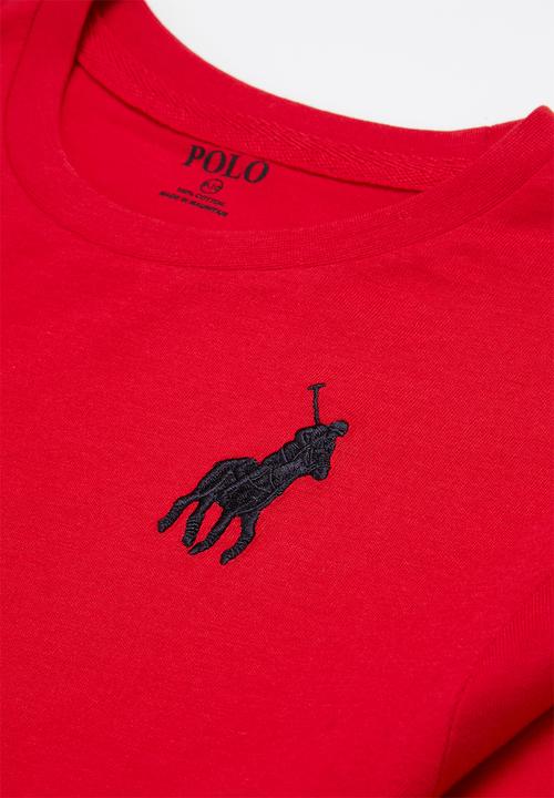 POLO - Boys classic long sleeve tee - red