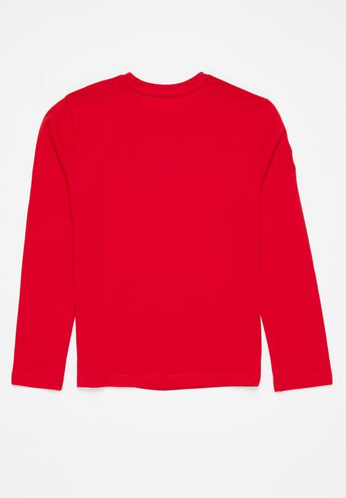 POLO - Boys classic long sleeve tee - red