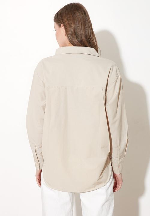Trendyol - Boyfriend shirt - grey