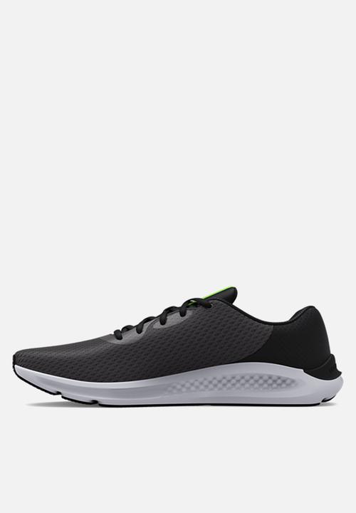 Under Armour - Ua charged pursuit 3 - jet gray, black & blaze orange