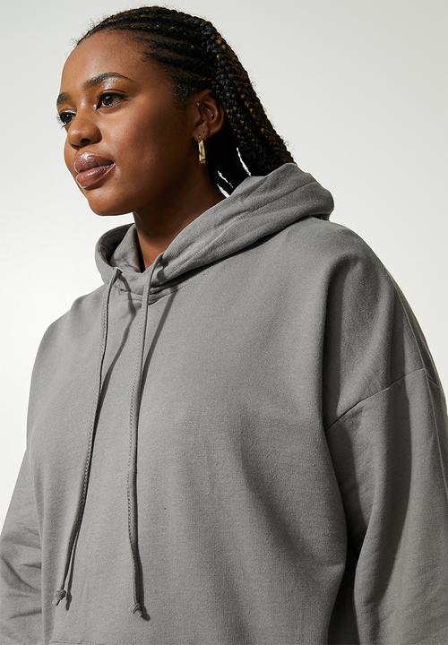 Superbalist - Longline hoodie - gunmetal grey