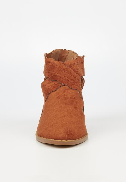 Butterfly Feet - Saddle 4 ankle boot - tan