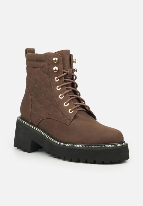 Rock & Co - Clash 1 lace up ankle boot - chocolate