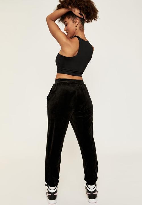 Supré  - Alexa velour pant - black