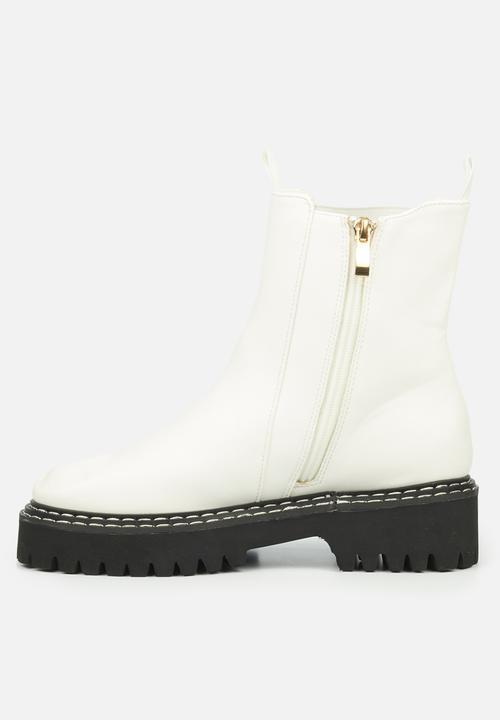 Rock & Co - Lash 1 chelsea boot - white
