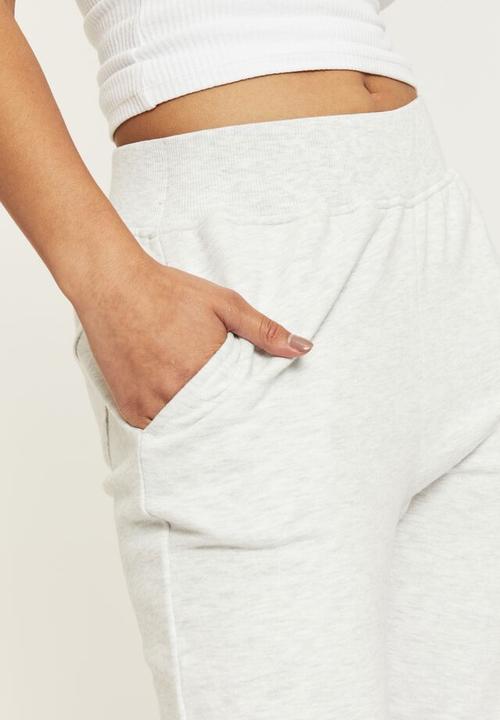 Supré  - Erica slim fit track pant - light grey marle